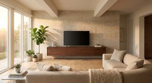 Aménager son salon autour du meuble TV : conseils pratiques pour un coin télévision réussi